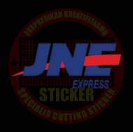 Cutting Sticker Ekspedisi JNE EXPRESS Stiker Variasi Motor Mobil Bus Truk Dll menyala dan tahan air
