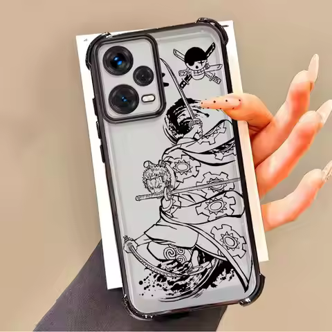 Clear Cover Phone Case for Xiaomi Redmi A5 K80 5G 13C 14C K80 Pro A3 A3X Anime Zoros