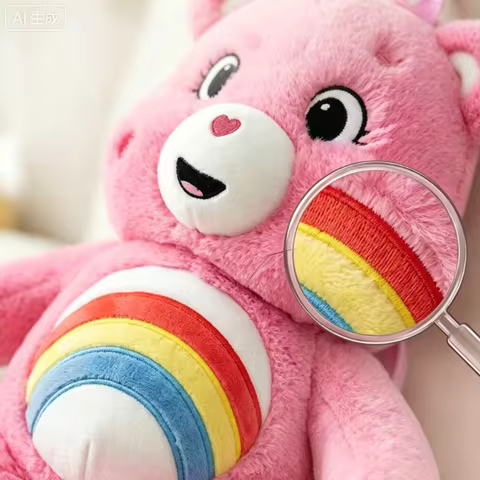 Care Bears Plush Backpack 40cm Cute Rainbow Bear Stuffed Animal Shoulder Bag for Girls Kids School T