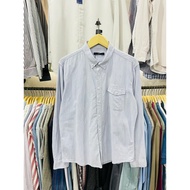 KEMEJA Hla basic shirt greybiru (M fits L)