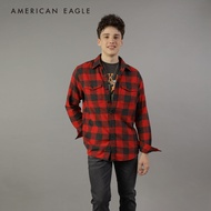 American Eagle Super Soft Flannel Shirt เสื้อเชิ้ต ผู้ชาย ผ้าแฟลนเนล (EMSH 015-2202-616)