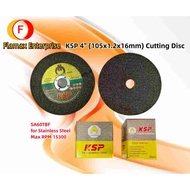 KSP 4" (105x1.2x16mm) Cutting Disc