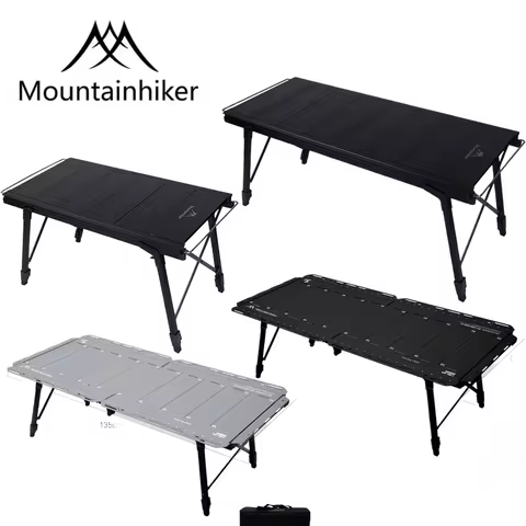 MOUNTAINHIKER 2026 Newest IGT Table 3-Unit 4-Unit 5-Unit Black Silver Folding Camping Table