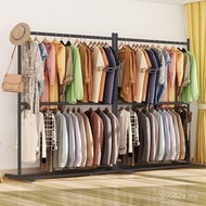 Clothes Hanger Clothes Hat Rack Simple Floor Storage Wardrobe Hanger Double-Layer Dormitory Househol
