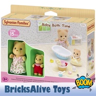 [BricksAlive] SYLVANIAN FAMILIES Baby Bath Time (5092) 100% ORIGINAL EPOCH Toy Doll House for Girls