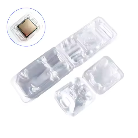 10pcs Storage Boxes Clamshell Case CPU 775 1155 Box Plastic Protection Box Universal AMD/940/AM4 For