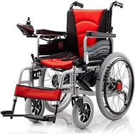 Wheelchairs Folding Lightweight Wheelchair, Portable Electric Wheelchair,Open/Fast-Fold Compact Electric Chair Drive with Power Or Manual Wheelchair 15-Mile Range 45Cm Wide Seat