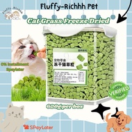 Cat Grass Freeze Dried Cube Ready To Eat Snek Kucing Hairball Removal Molar Booster Kucing 猫草冻干