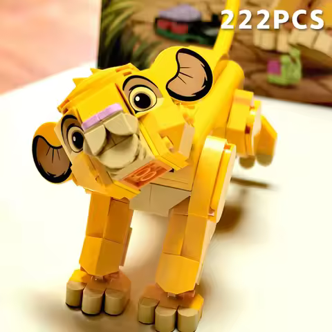 2026 New 43243 DIY Cartoon Lion Building Blocks Creative Home Decor Model Set Birthday & Christmas G