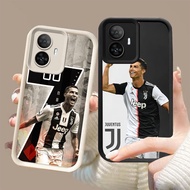 DK-57 CR7 FC Silicone Casing black and white for OPPO RealmeReno Narzo 11 C67 N55 10 C55 11F F25 13F