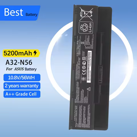 A31-N56 A32-N56 A33-N56 Laptop Battery For Asus N56 N56D N56D N56DY N56J N56JK N56VM N56VV N56VZ N56