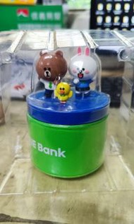 [全新］Line bank 熊大兔兔莎莉音樂盒 (限量）收藏品