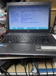 零件機ACER宏碁(NBC01)Aspire 4755 series 14吋 i5筆記型電腦(黑色)***鍵盤故障***