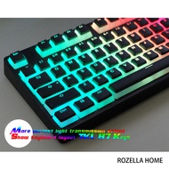 Pudding Keycaps PBT, Double Shot, OEM Profile, RGB Backlight, Mechanical Keyboard Keycaps, Support 6