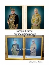 frame gambar Agong /Permaisuri /Sultan Malaysia(tak ada gambar)