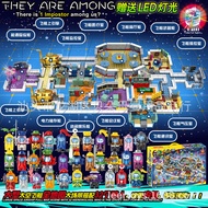 ชุดบล็อกอวกาศ Space Wolfman Kill Full Version among Us Airship สำหรับเด็กชาย อุปกรณ์เสริมการสร้างสรร