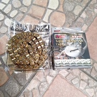 GOLD CHAIN BMX BIKE HALFLINK YABAN YBN 918 gold
