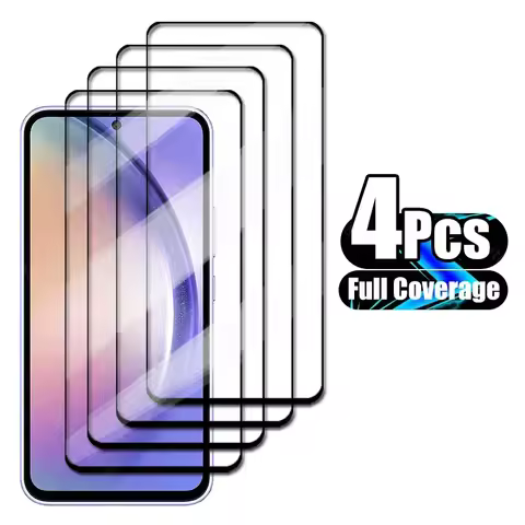 4Pcs Glass For Samsung Galaxy A54 Tempered Glass For Samsung Galaxy A54 A14 A24 A34 A04 Screen Prote