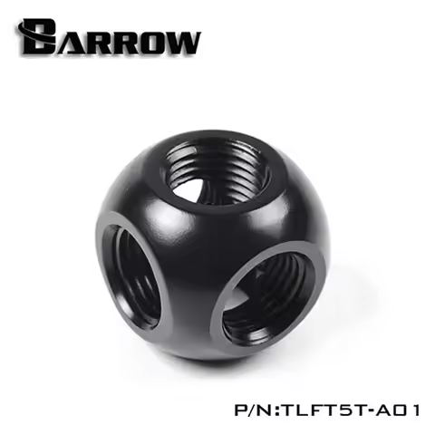 Barrow Cubic Adapter G1/4 PC Water Cooling Fitting 3Way/4Way/5Way Tube Connector TLFT3T-A01 TLFT4T-A