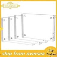 [TopFashion] 4 Pack Acrylic Photo Frames 3.5x5 Double Side Magnets Picture Frame, Clear Acrylic Fram