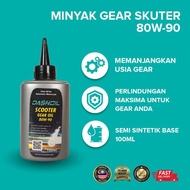 DASHOIL GEAR OIL SCOOTER 4AT 80W90 SEMI SYNTHETIC BASE SCOOTER GEAR OIL YAMAHA HONDA SYM