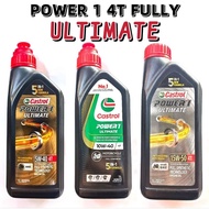 100% ORIGINAL CASTROL 4T POWER 1 ULTIMATE FULLY SYNTHETIC 4T MOTORCYCLE ENGINE OIL 5W40 10W40 15W50 