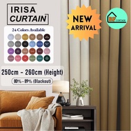 BF Langsir Irisa 250CM–260CM Langsir Tingkap Murah Langsir Blackout Curtain Window Tebal Sunblock