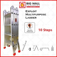 EXPLOIT 10 Steps Multipurpose Aluminum Ladder Tangga Lipat Big Wall Hardware