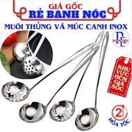 Stainless Steel Soup Ladle, Perforated Spoon for Convenient Hot Pot Topping - Noodle Scoop, Soup Sco