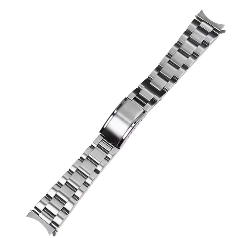 19mm Sub Style Hollow Curved End Silver Steel Watch Band For 5 Snxs73k1 Snxs75 Snxs77 Snxs79k1 Snx79