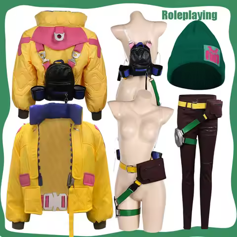 Game Valorant Killjoy Cosplay Costume Jacket Hat Pants Outfits Women Backpack Disguise Coat Belt Fem