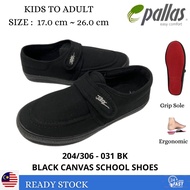 PALLAS JAZZ Black School Shoe 204/306 - 031 BK | Kasut Sekolah Hitam PALLAS JAZZ [Ready Stock + Fast