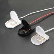 NEEDWAY Battery Storage Boxes Battery White Storage Case Battery Socket Wire Lead 3V CR2032 Coin Cel