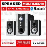 Speaker Multimedia Bluetooth Aktif POLYTRON PMA 9320 FM Radio PC Putih