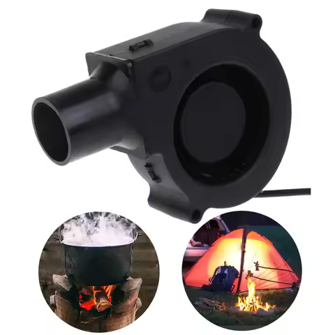 Outdoor BBQ Fan PWM Blower 7530 75x75x30mm 12V 1.5A 2500R Air Flow with 27mm Air Tube for Green Egg 