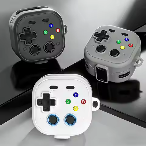 Earphone Cover Silicone Case for Samsung Galaxy Buds 4 / Buds 4 Pro with Pixel Heart Keychain Shockp