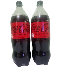 COKE - New Coca Cola Products - Zero Sugar - No Calories (pack of 2 plastic bottles x 1.5 liters per