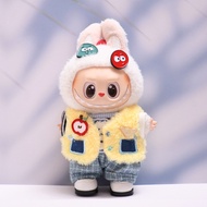 V1 V2 V3 Labubu doll clothes, apple yellow vest suit clothes labubu clothes[Clothes only]