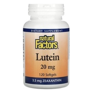 Natural Factors, Lutein, 20mg + 3.5mg Zeaxanthin, 60 Softgels / 120 Softgels || 40mg + 7mg Zeaxanthi