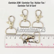 2CM Hook / Bag Hook / Bag Hook / ID Card Strap Hook Size. 2CM (K77 2CM) Per PCS