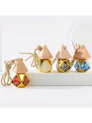 8ML Car Mounted Perfume Pendant Gold Gilded Perfume Bottle Glass Pendant Fragrance Subpackage Perfum