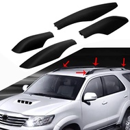 เปลี่ยน4Pcs แร็คหลังคาบาร์ Rail End Cover Shell Cap สำหรับ Toyota Fortuner AN50 AN60 Hilux SW4 2004 -2013 2014 2015รถ Accessories888