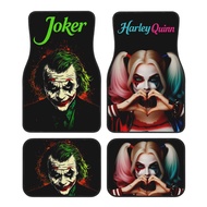 Car Mat Warner Brothers Suicide Squad-Joker, 4-Piece Set, Universal Type, Anti-Slip, Suitable for Ca