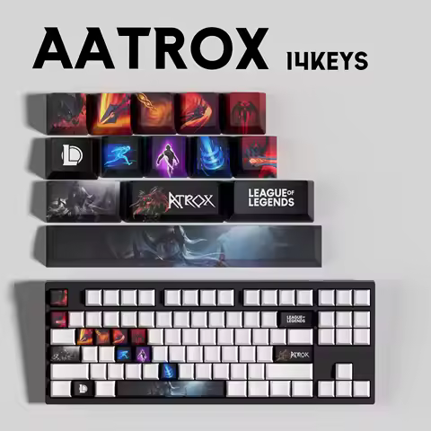 AATROX KEYCAPS New design League of Legends keycaps14KEYCAPS OEM Profile Keycaps for mechanical keyb