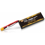 Alat Ganti Kereta RC FMS Bateri LIPO 2S Bateri LIPO 7.4V 4400mAh 30C untuk 1/6 1941 MB Scaler Willys