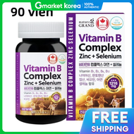 Vitamin B Complex B5 B3 B12 B6 B100 B Group Zinc Selenium Thực phẩm bổ sung sức khỏe 100 viên