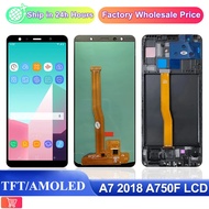 AAA+ Quality A750 LCD For Samsung Galaxy A7 2018 LCD SM-A750F A750F A750 Display With Frame Touch Sc