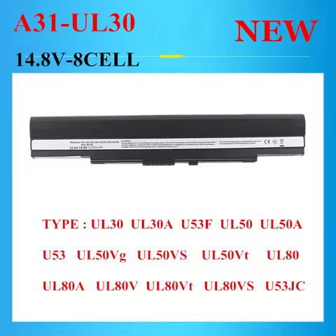14.8V 8cells Laptop Battery For ASUS A32-UL50 A32-UL80 A41-UL30 A41-UL50 A41-UL80 A42-UL30 A42-UL50 