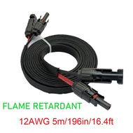 JMUYTOP Window Balcony through flat solar Cable with flame retardant 12AWG 4mm2 For solar solar pane