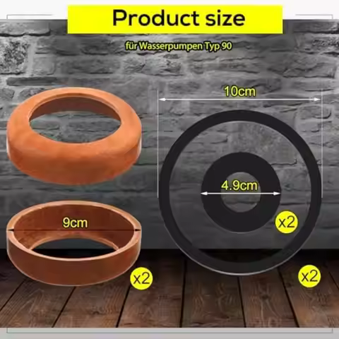 2 Sets 90 Model Hand Pump Replacement Leather Covers And O-Ring Seal Piston Covers Garden Pump Hand 